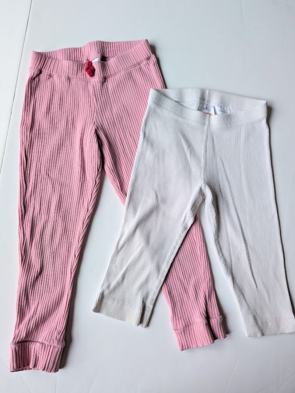 Hanna Anderson Girls Ribbed Pants legging With Waist Elastic